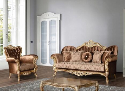 Classic living room sofa set sofa couch furniture arrangement 3+1 seat