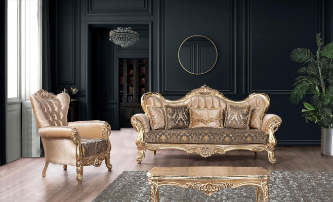 Baroque armchair Chesterfield couch sofa furniture furnishings couches sofas chair