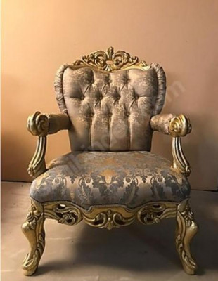 Armchair Luxury Upholstery Designer Fabric 1-Seater Upholstered Seat Single Furniture New