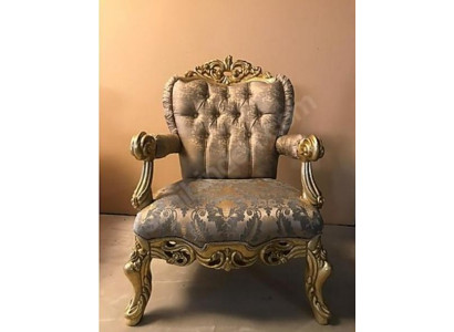 Armchair Luxury Upholstery Designer Fabric 1-Seater Upholstered Seat Single Furniture New