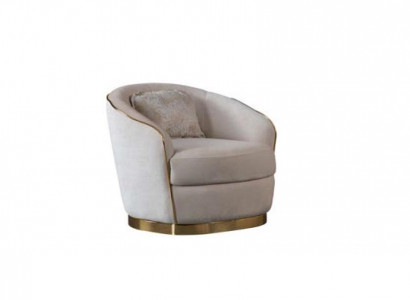 Luxury Armchair Single-Seater Sofa Couch Upholstered Furniture 82x85x77cm Recliner Chair