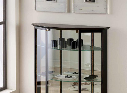 Display cabinet black glass cabinet design, classic cabinet luxury wood furniture display cabinets.