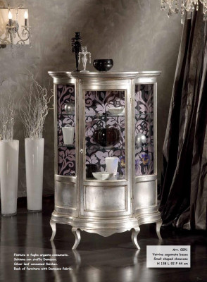 Glass cabinet display case living room wood sideboard luxury furniture shelf new