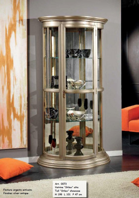 Classic Display Cabinet Glass Cabinet Cabinet Wood Living Room Luxury Brown Sideboard