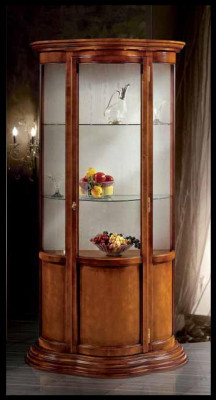 Glass cabinets luxury sideboard cabinets brown showcase classic Italian furniture