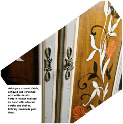 Country House Corner Cabinet, Corner Chest, Italian Furniture, Cabinet, Chests of Drawers, Sideboard
