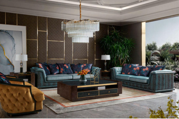 Complete set furniture sofa cushioning 4-piece set leather sofa design sofas couch