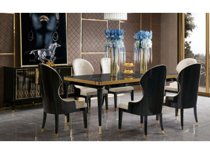Chair 1x Dining Room TV Lounge Leather Seat Modern Upholstered Chair