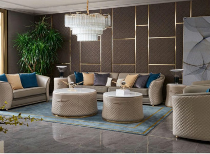 Sofa set 421Seater leather sofa couch living room suite design
