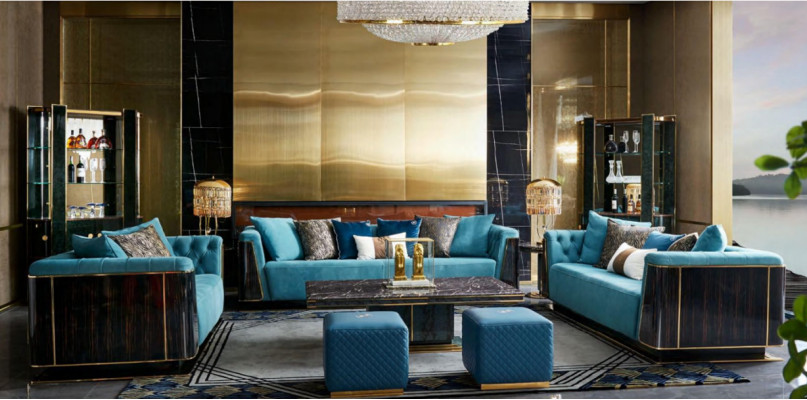 Three-seater couch couch upholstery sofa 3 seater textile couches fabric luxury furniture