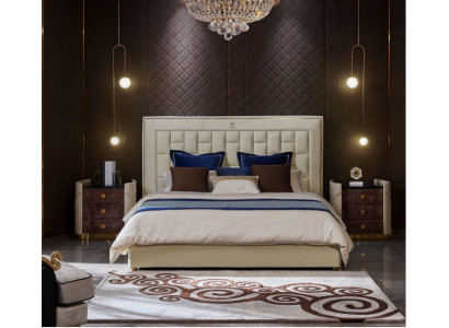 Bed bedroom design beds nightstands luxury furniture 3-piece set
