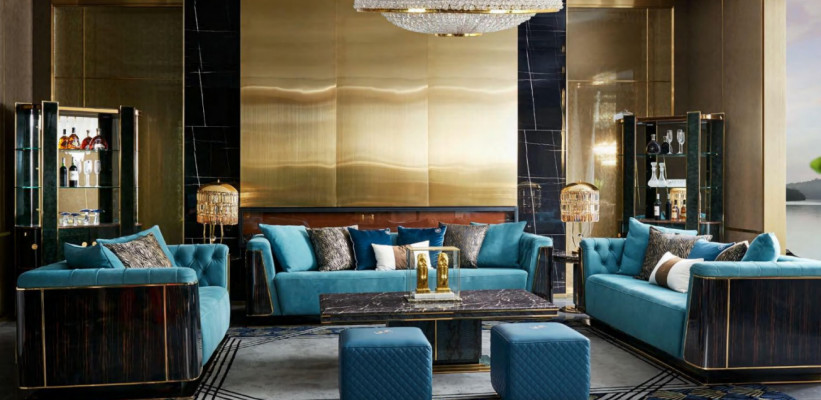 Luxury coffee table side table designer table living room table