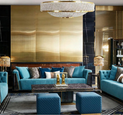 Luxury coffee table side table designer table living room table