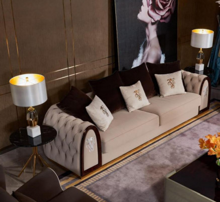 Complete sofa set 431 seat cushion couches noble luxury living room furniture