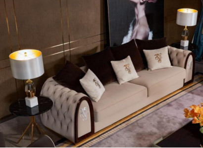 Three-seater Chesterfield 3-seater sofa couch upholstery suite 3-seater couches