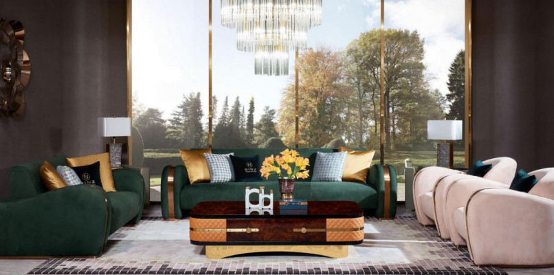 Luxury furniture sofa set couch sofa upholstery coffee table sofas set