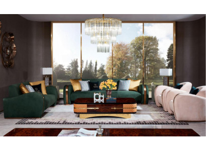 Luxury Sofa Suite 4-piece Set Sofa Leather Sofa Upholstered Chesterfield Couch Sofas