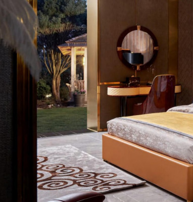 Bed Bedroom Furniture 6-piece Leather Complete Set Luxury Design Beds