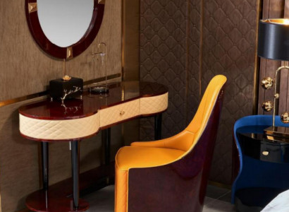 Vanity table mirror chair complete set dresser bedroom modern