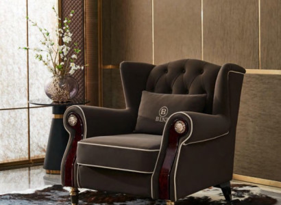 Noble Design Chesterfield Upholstered Armchair TV Seat Club Lounge Textile Luxury