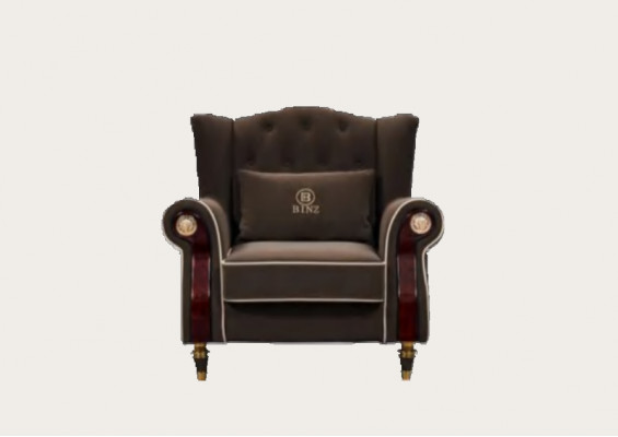 Noble Design Chesterfield Upholstered Armchair TV Seat Club Lounge Textile Luxury