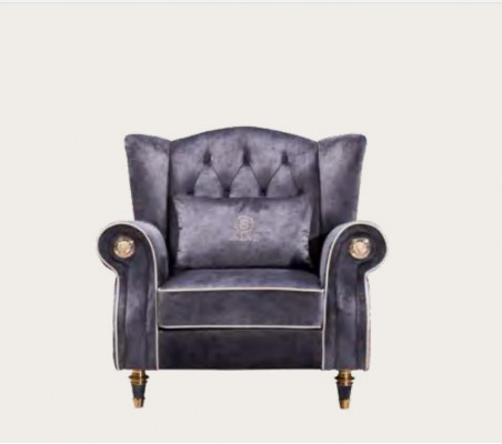 Noble Design Chesterfield Upholstered Armchair TV Seat Club Lounge Textile Luxury