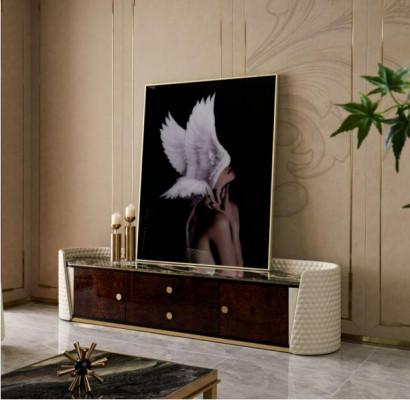 Designer RTV TV sideboard cabinet side low board cupboard room decor shelf