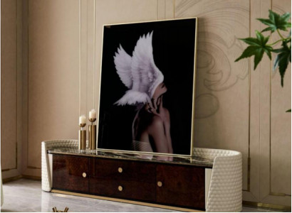 Designer RTV TV sideboard cabinet side low board cupboard room decor shelf