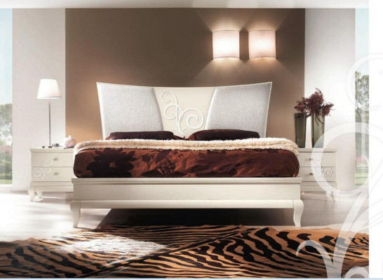 Bedroom bed nightstand double beds set bed frame beds set 3 pcs.