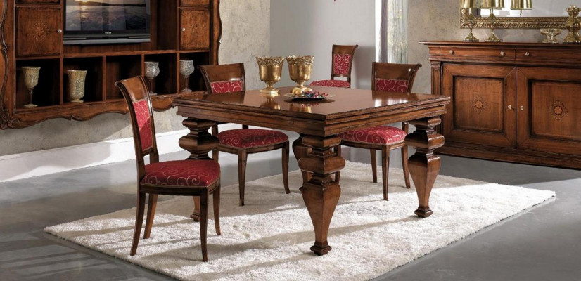 Furniture Set Table + 4 Chair Set 5-piece Dining Table Set Dining Room