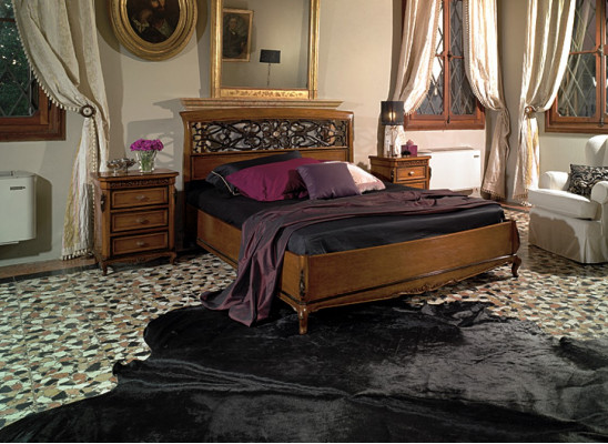 Bed Double Bed Design Bedroom Solid Wood Vaccari cav giovanni Furniture New