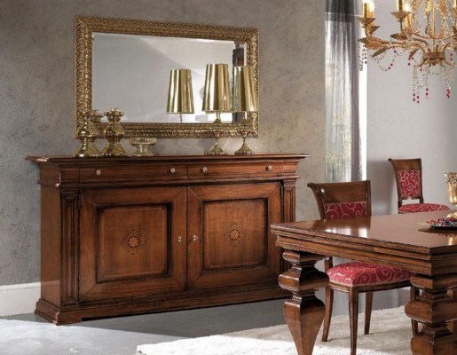 Cabinet Living Room Dresser Drawers Wood Sideboard Cupboard Cabinets Solid New