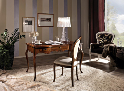 Designer desk chair office set Italian furniture secretary armchair 2 pieces.