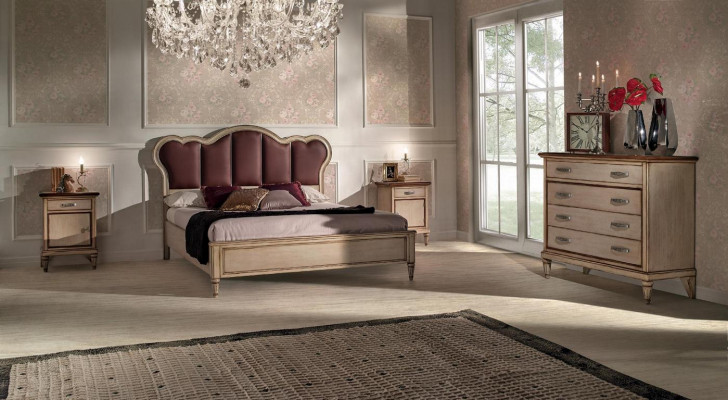 Bedside Table Nightstand Bedroom Set Design Classic Luxury Beds New