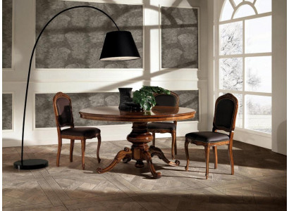 Dining room tables, round furniture, dining table, luxury round table, solid wood, Italy, new
