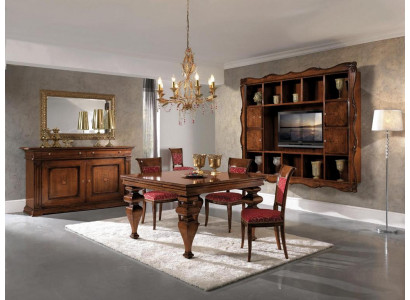 Dining Room Set Furniture Design Wood Furniture Sideboard 4x Chair Table Complete 7-piece Set.