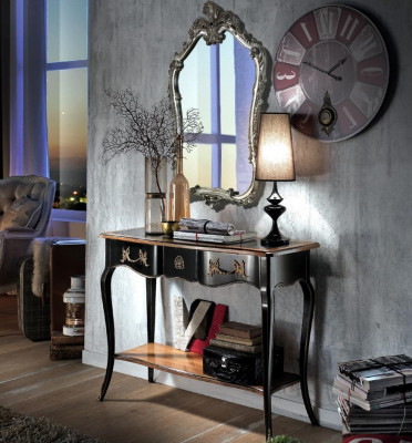 Console table dresser with mirror luxury class furniture set style modern two-piece new
