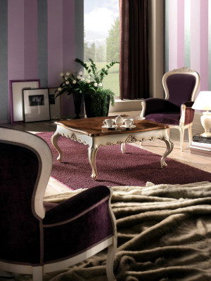 Coffee Table Side Table Living Room Table Wood Royal Baroque Tables