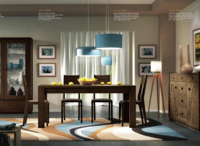 Dining Group Set 7-piece. Dining Room Dining Table Chair Sideboard Display Cabinet Table Tables Wood