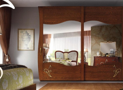 Wardrobe Closet Mirror Wood Furniture Cabinets Wardrobe Wood Italy New