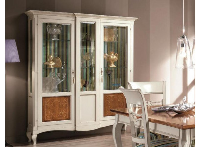 Glazed Cabinet Shelf Living Room Bookshelf Wooden Office Cabinet Cabinets Italy