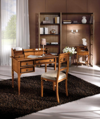 Wooden table chair tables 2-piece real wood office desk armchair table