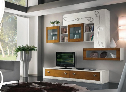TV wall unit living room furniture luxury RTV living room walls cabinet shelf