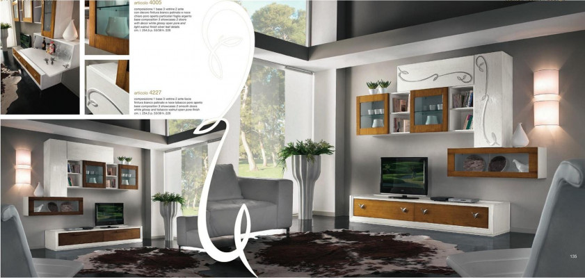 TV wall unit living room furniture luxury RTV living room walls cabinet shelf