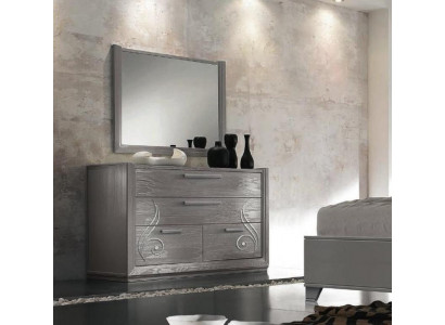 Sideboard Mirror Wardrobe Luxury Sideboards Wardrobe Shelf Console Furniture Set 2-piece.