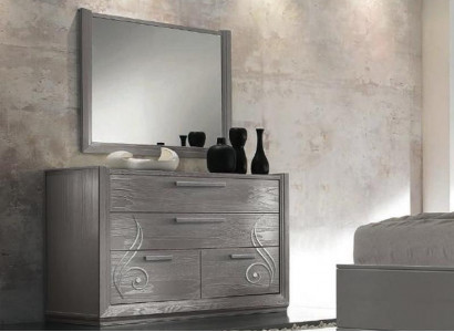 Sideboard Mirror Wardrobe Luxury Sideboards Wardrobe Shelf Console Furniture Set 2-piece.