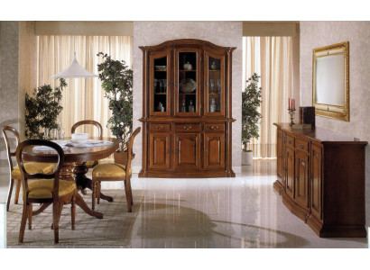 Design Dining Room Set Suite 7-piece Wood Furniture Sideboard 4x Chair Table Cabinet New
