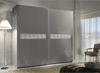 Wardrobe Closet Luxury Sliding Doors Design Cabinets Clothes Wood Furniture New