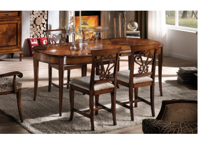 Italian dining tables, wooden table, furniture, dining table, antique style, solid wood.