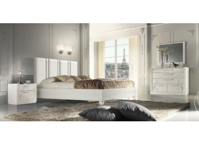 Bedroom Bed Nightstand Group Beds Luxury Bed Frame Wood Design Set 3-piece